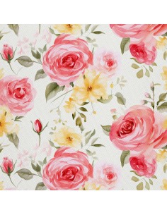 OUTDOOR DEKOSTOFFE OXFORD - Blumen- DX2130