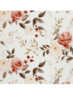 OUTDOOR DEKOSTOFFE OXFORD - Blumen- DX2134