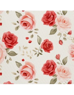 OUTDOOR DEKOSTOFFE OXFORD - Blumen - DX2166