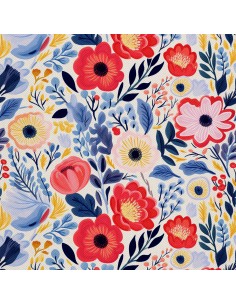 OUTDOOR DEKOSTOFFE OXFORD - Blumen - DX2172