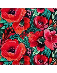 OUTDOOR DEKOSTOFFE OXFORD - Blumen - DX2203