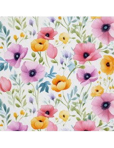 OUTDOOR DEKOSTOFFE OXFORD - Blumen - DX2214