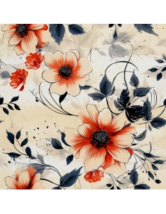 OUTDOOR DEKOSTOFFE OXFORD - Blumen - DX2215
