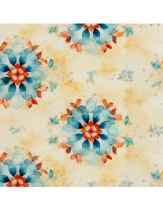 OUTDOOR DEKOSTOFFE OXFORD - Blumen - DX2223