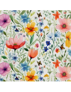 OUTDOOR DEKOSTOFFE OXFORD - Blumen - DX2224