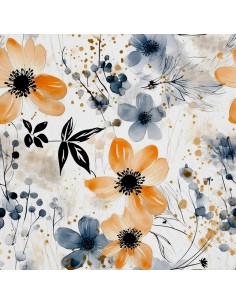OUTDOOR DEKOSTOFFE OXFORD - Blumen - DX2310