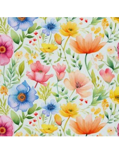 OUTDOOR DEKOSTOFFE OXFORD - Blumen - DX2314