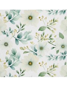 OUTDOOR DEKOSTOFFE OXFORD - Blumen - DX2315