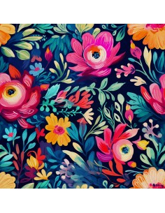 OUTDOOR DEKOSTOFFE OXFORD - Blumen - DX2370