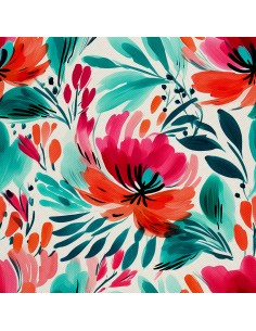 OUTDOOR DEKOSTOFFE OXFORD - Blumen - DX2399