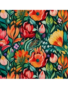 OUTDOOR DEKOSTOFFE OXFORD - Blumen - DX2424