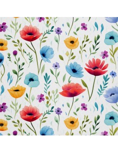 OUTDOOR DEKOSTOFFE OXFORD - Blumen - DX2437