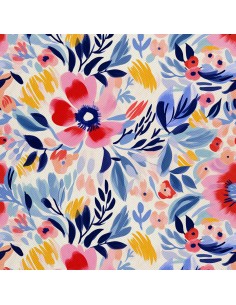 OUTDOOR DEKOSTOFFE OXFORD - Blumen - DX2521