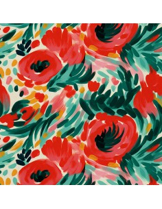 OUTDOOR DEKOSTOFFE OXFORD - Blumen - DX2533