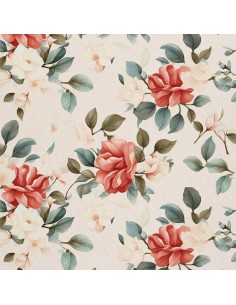 OUTDOOR DEKOSTOFFE OXFORD - Blumen - DX2550