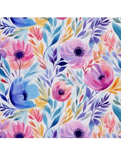 OUTDOOR DEKOSTOFFE OXFORD - Blumen - DX2591