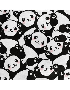 Royal Samt Stoff Polyester Zum Nähen - Motiv Panda