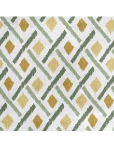 Royal Samt Stoff Polyester Zum Nähen - Motiv gemalt Boho