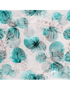 Royal Samt Stoff Polyester Zum Nähen - Motiv Abstraktion Blumen