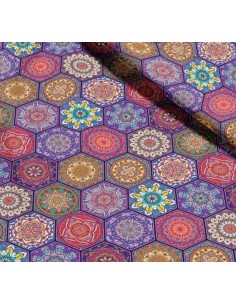 OUTDOOR DEKOSTOFFE OXFORD - Motiv Mandala-Muster I DR160