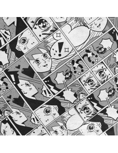Royal Samt Stoff Polyester Zum Nähen - Motiv Anime-Comic