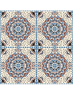 OUTDOOR DEKOSTOFFE OXFORD - Motiv Blumen-Mandala I DR176