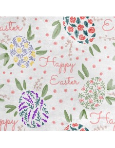 Royal Samt Stoff Polyester Zum Nähen - Motiv Ostern