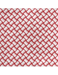 Royal Samt Stoff Polyester Zum Nähen - Motiv Rotes Geflecht