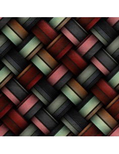 Royal Samt Stoff Polyester Zum Nähen - Motiv 3D-Zopf 2