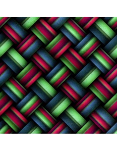 Royal Samt Stoff Polyester Zum Nähen - Motiv 3D-Zopf 3