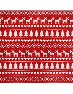 Royal Samt Stoff Polyester Zum Nähen - Motiv festlich Weihnachten