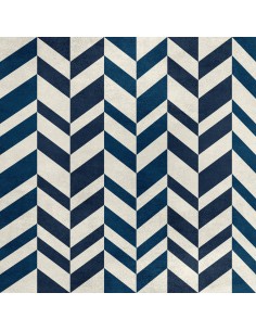 Royal Samt Stoff Polyester Zum Nähen - Motiv Fischgrätmuster