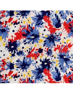 Royal Samt Stoff Polyester Zum Nähen - Motiv Abstraktion - RDX2058