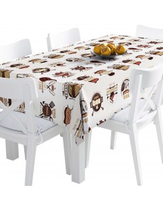 Tischdecke Abwaschbar Tischtuch Gartentischdecke Fleckschutz Wasserabweisend Tafeldecke - BBQ