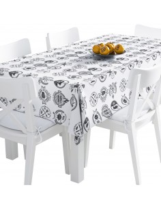Tischdecke Abwaschbar Tischtuch Gartentischdecke Fleckschutz Wasserabweisend Tafeldecke - BBQ