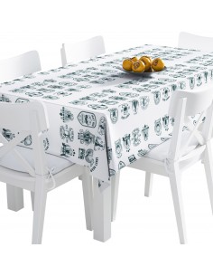 Tischdecke Abwaschbar Tischtuch Gartentischdecke Fleckschutz Wasserabweisend Tafeldecke - BBQ