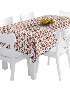 Tischdecke Abwaschbar Tischtuch Gartentischdecke Fleckschutz Wasserabweisend Tafeldecke - BBQ