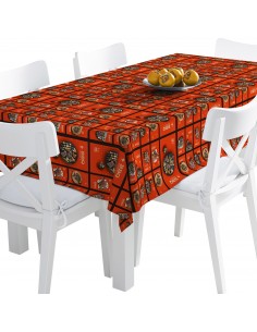 Tischdecke Abwaschbar Tischtuch Gartentischdecke Fleckschutz Wasserabweisend Tafeldecke - BBQ