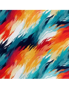 Royal Samt Stoff Polyester Zum Nähen - Motiv Abstraktion - RDX2369