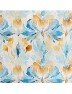 Royal Samt Stoff Polyester Zum Nähen - Motiv Abstraktion - RDX2565