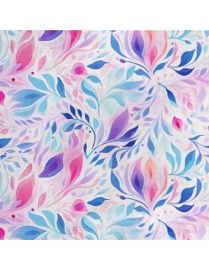 Royal Samt Stoff Polyester Zum Nähen - Motiv Abstraktion - RDX2933