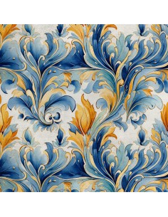 Royal Samt Stoff Polyester Zum Nähen - Motiv Abstraktion - RDX2987