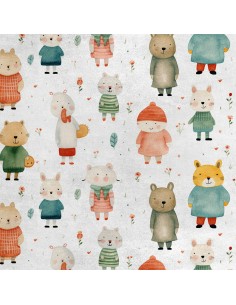 Royal Samt Stoff Polyester Zum Nähen - Motiv Kinder - RDX2640