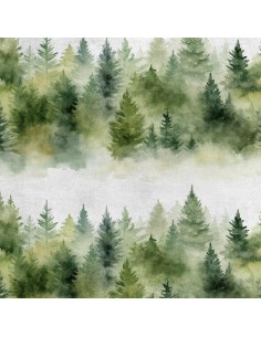 Royal Samt Stoff Polyester Zum Nähen - Motiv Landschaft - RDX3031