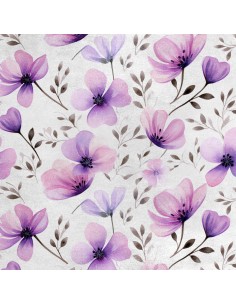Royal Samt Stoff Polyester Zum Nähen - Motiv Blumen - RDX2000
