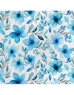 Royal Samt Stoff Polyester Zum Nähen - Motiv Blumen - RDX2031