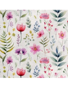 Royal Samt Stoff Polyester Zum Nähen - Motiv Blumen - RDX2035