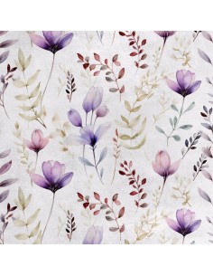Royal Samt Stoff Polyester Zum Nähen - Motiv Blumen - RDX2079