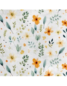 Royal Samt Stoff Polyester Zum Nähen - Motiv Blumen - RDX2105