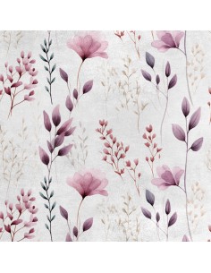 Royal Samt Stoff Polyester Zum Nähen - Motiv Blumen - RDX2109